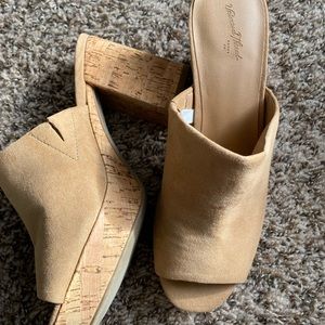 NWT • Slide on Heels • Target 7 • Cognac